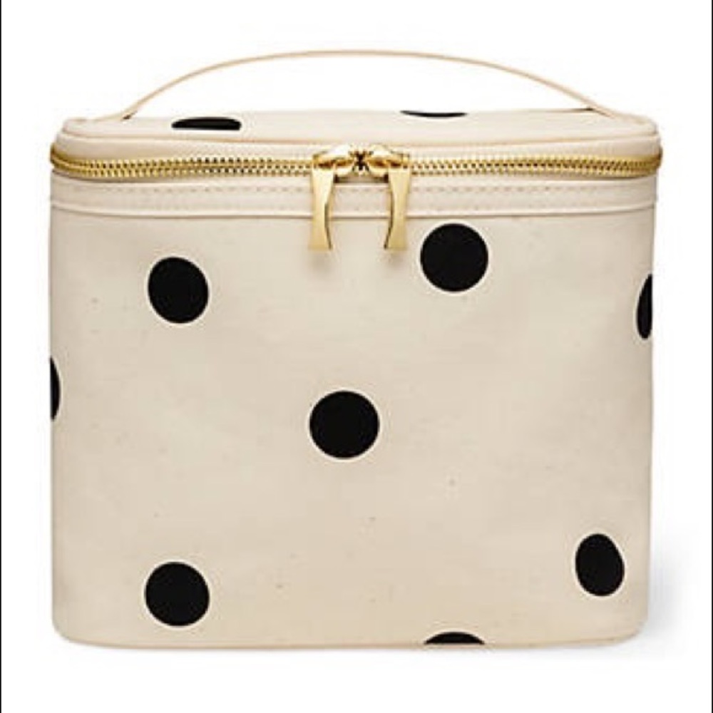 NWT Kate Spade Deco Dot Lunch or Beauty Tote